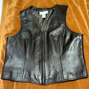 Genuine leather vest